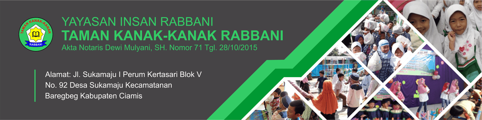 Spanduk Pendaftaran Online TK Rabbani